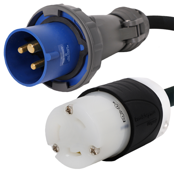 320P6W to L6-30R Plug Adapter Power Cord