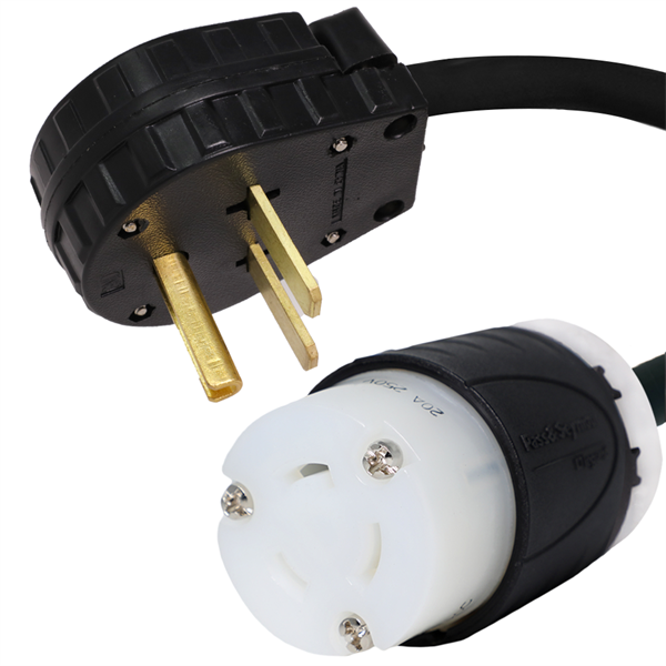 6-30P to L6-20R Plug Adapter Power Cord