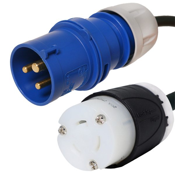 316P6 to NEMA L6-20R Plug Adapter Power Cord