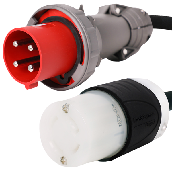 420P9W to NEMA L15-20R Plug Adapter Power Cord