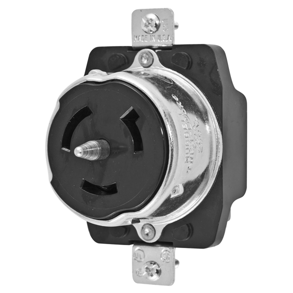 Hubbell CS8269 CA STD Twist-Lock® Flanged Receptacle Rated for 50A/250V