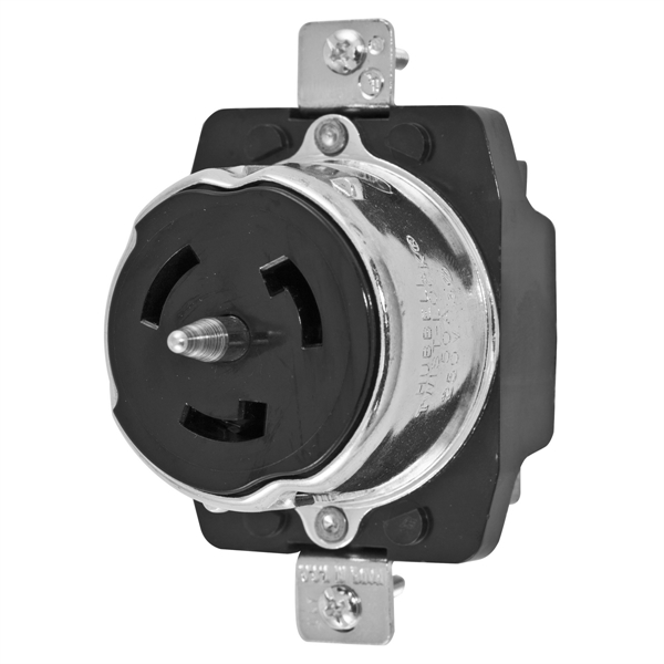 Hubbell CS8369 CA STD Twist-Lock® Flanged Receptacle Rated for 50A/3Ø 250V