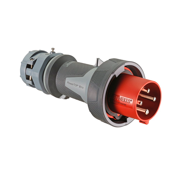 3100P7W Plug -  100A, 480V 2-Pole / 3-Wire, IEC60309