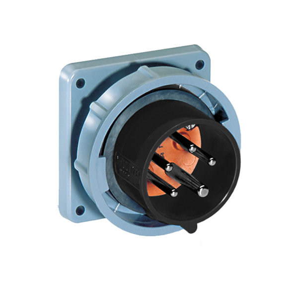 5100B5W Inlet -  100A, 600V 4-Pole / 5-Wire, IEC60309
