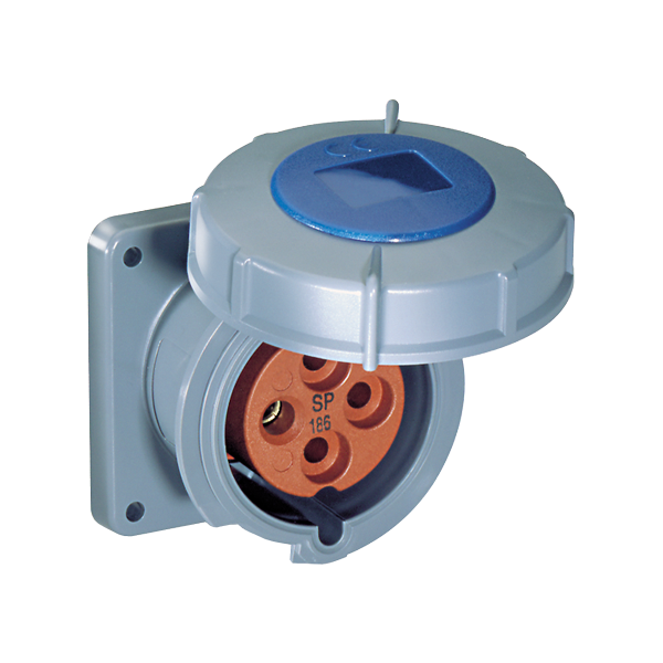 320R6W Outlet - 20A, 250V 2-Pole / 3-Wire, IEC60309