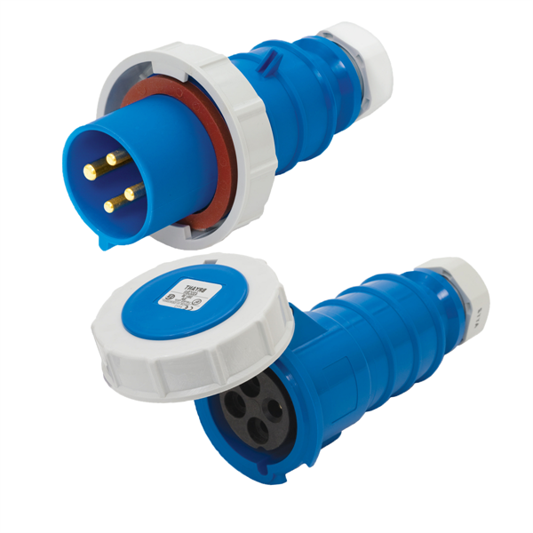 3100P6W to 3100C6W Pin and Sleeve Extension Power Cable - Rated 100A, 250V