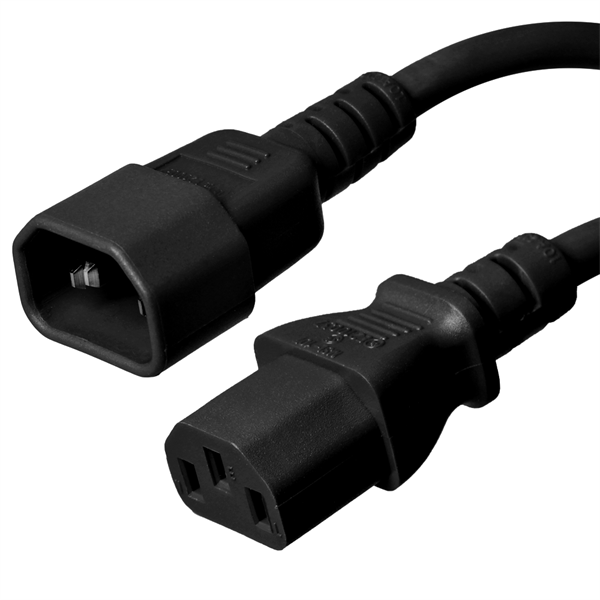 IEC C14 to C13 Power Cords  10A, 250V, 18/3 SJT Cable