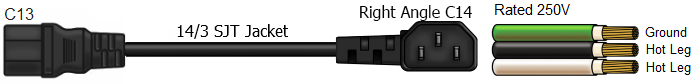 right angle c14 to c13 15a